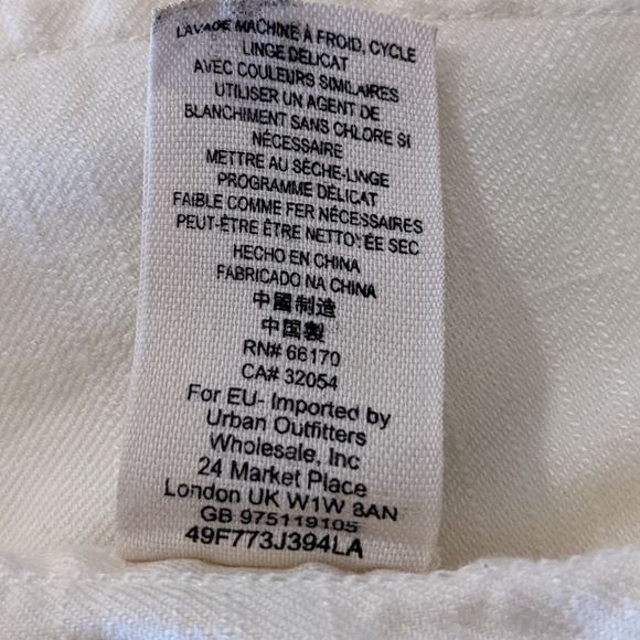 Free People linen frayed edge blazer size x-small - Picture 5 of 7